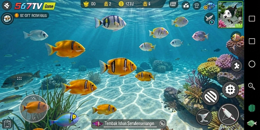 Gameplay menarik dari 567TV saat menembak ikan.
