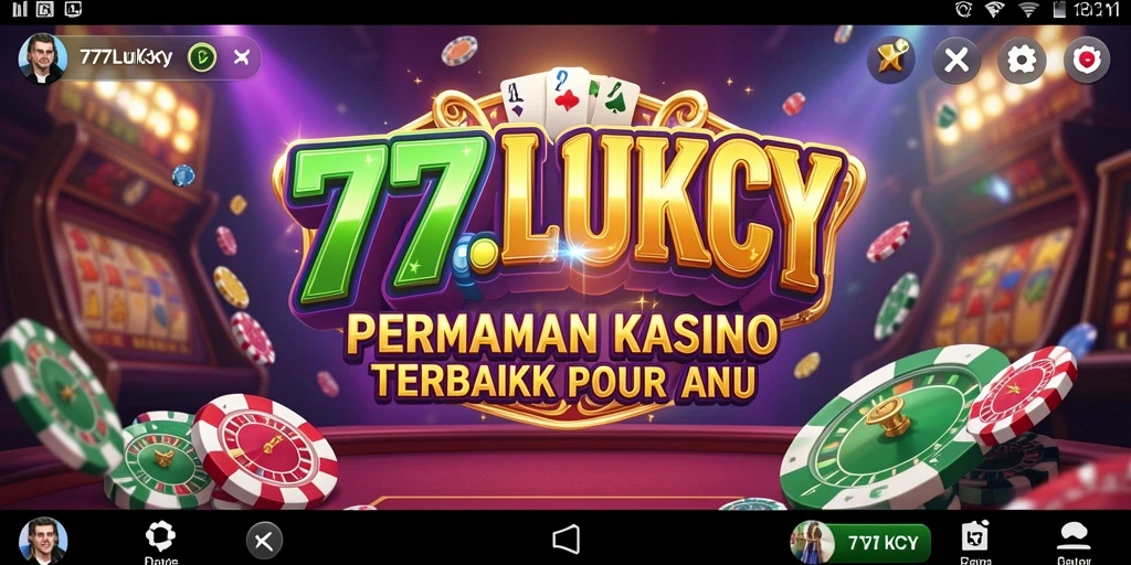 Tampilan gameplay seru di 777LUKCY dengan berbagai pilihan permainan Kasino.