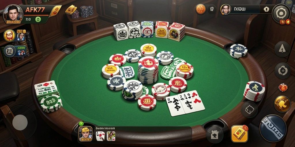 Tampilan menarik gameplay QiuQiu di AFK77.