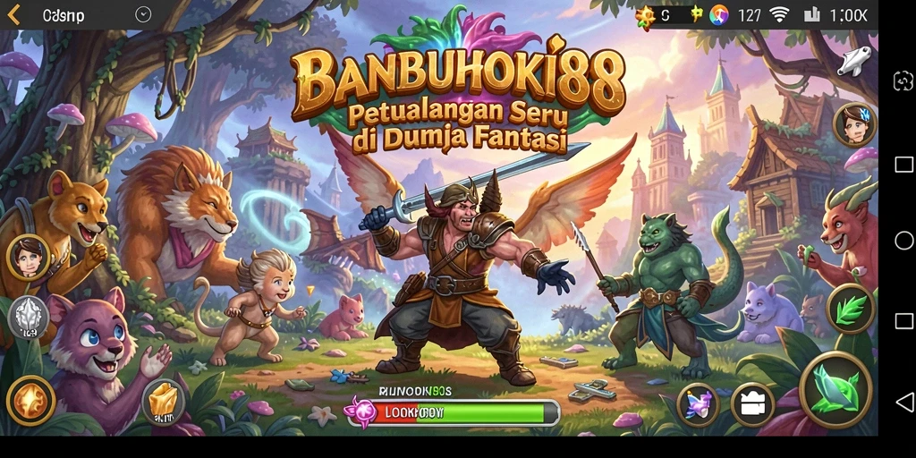 Screenshot menampilkan aksi seru dalam dunia petualangan BANBUHOKI88.