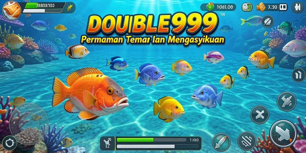 Gameplay menarik dari Tembak Ikan DOUBLE999 dengan efek visual yang memukau.
