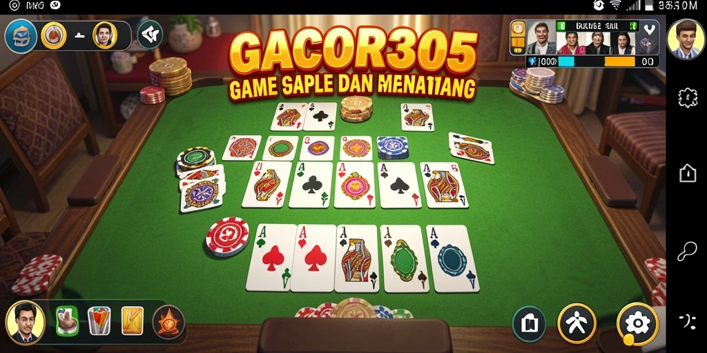 Screenshot GACOR305 menampilkan gameplay Gaple yang menarik.