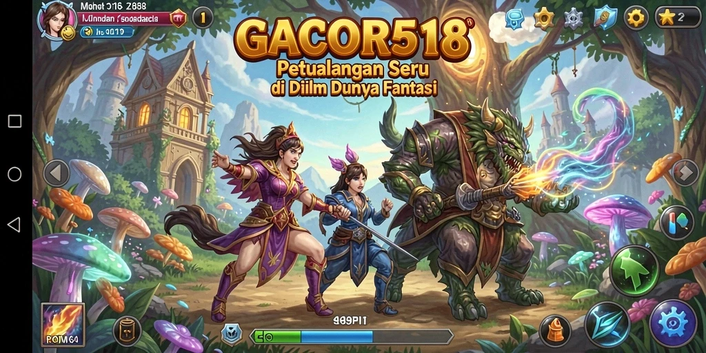 Tangkapan layar utama GACOR518 menampilkan aksi petualangan yang mendebarkan.