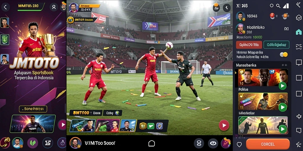 Tampilan screenshot JMTOTO menampilkan antarmuka taruhan olahraga yang menarik.
