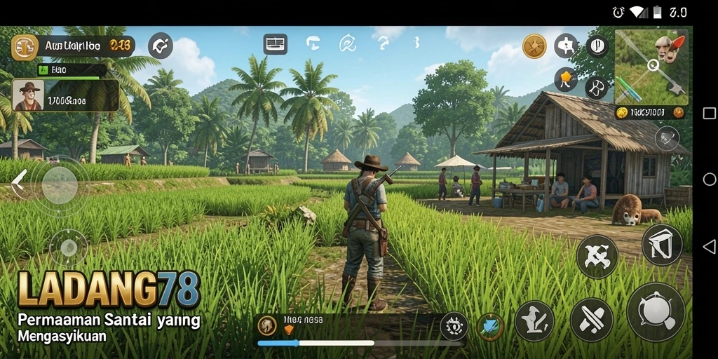 Tangkapan layar game LADANG78 menampilkan gameplay santai yang menyenangkan.