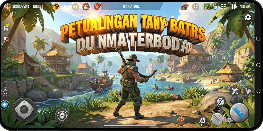 Tangkapan layar MARIATOGL menampilkan eksplorasi dunia terbuka yang megah.