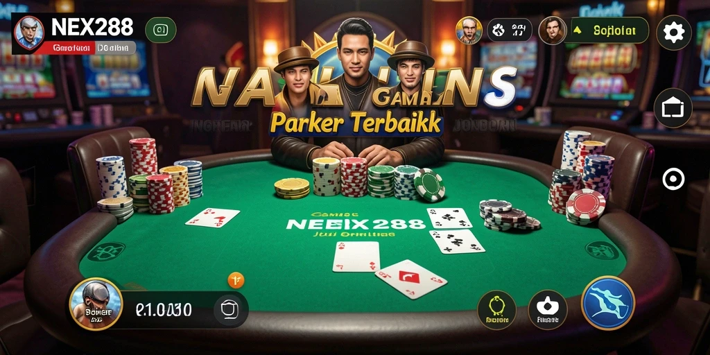 Tampilan gameplay yang mendebarkan di NEX288 Poker.