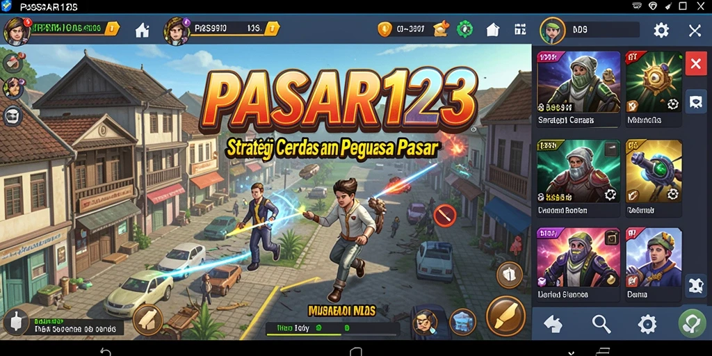 Tampilan gameplay PASAR123 menampilkan strategi bisnis yang intens dan mengasyikkan.