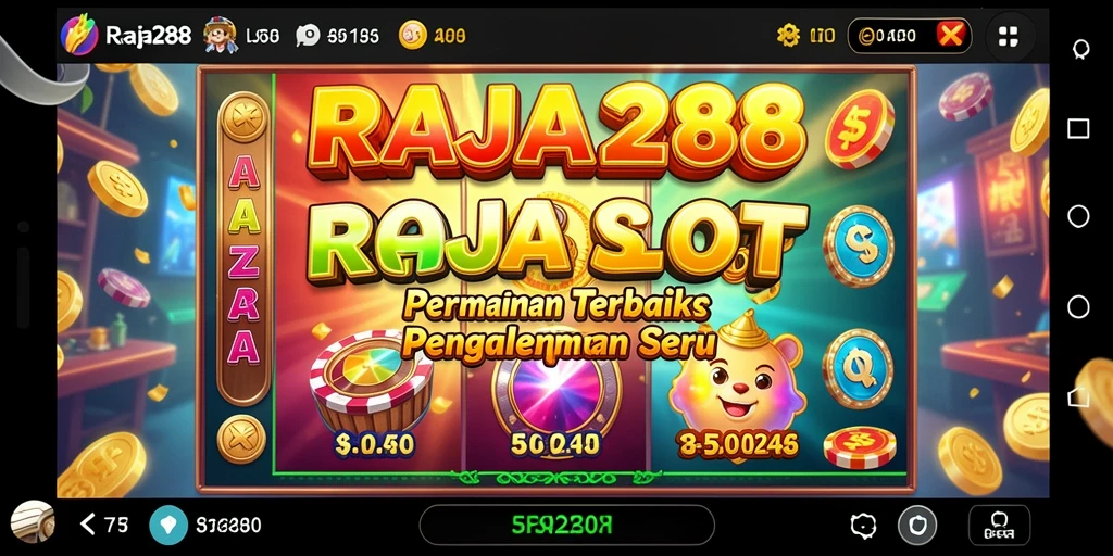 Tampilan gameplay menarik dari RAJA288 dengan berbagai slot seru.