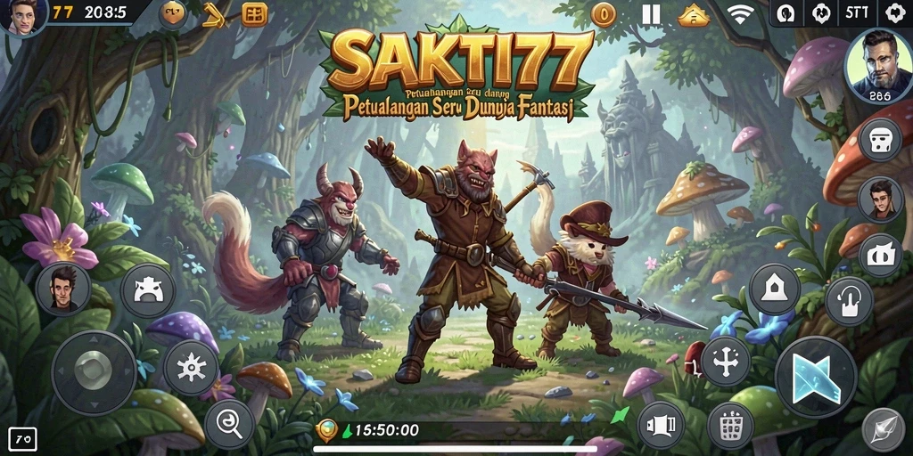 Gameplay SAKTI77 yang menampilkan petualangan seru dan tantangan.