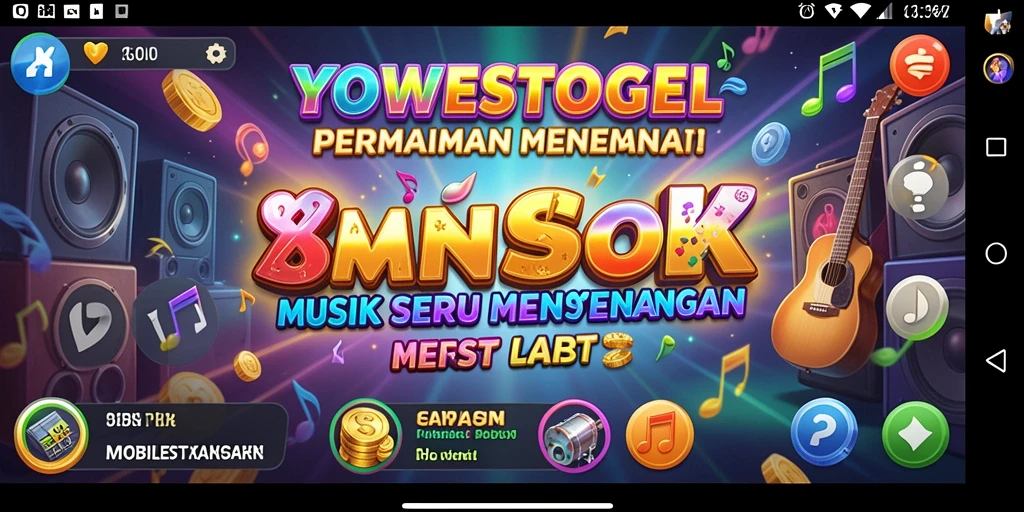 Tampilan permainan musik yang mengasyikkan di YOWESTOGEL.